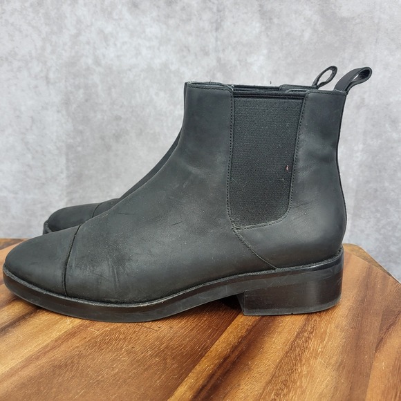 Cole Haan Chelsea Boots Womens 9 B Mara Grand Black Leather Waterproof Pull On - Picture 7 of 12